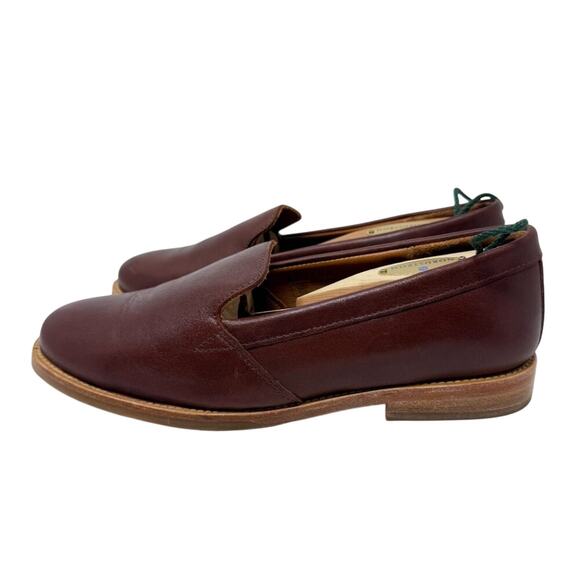 Patina Brown Leather Loafers Women's Size 8.5 EUC Slip On Handmade in Mexico - Picture 2 of 9